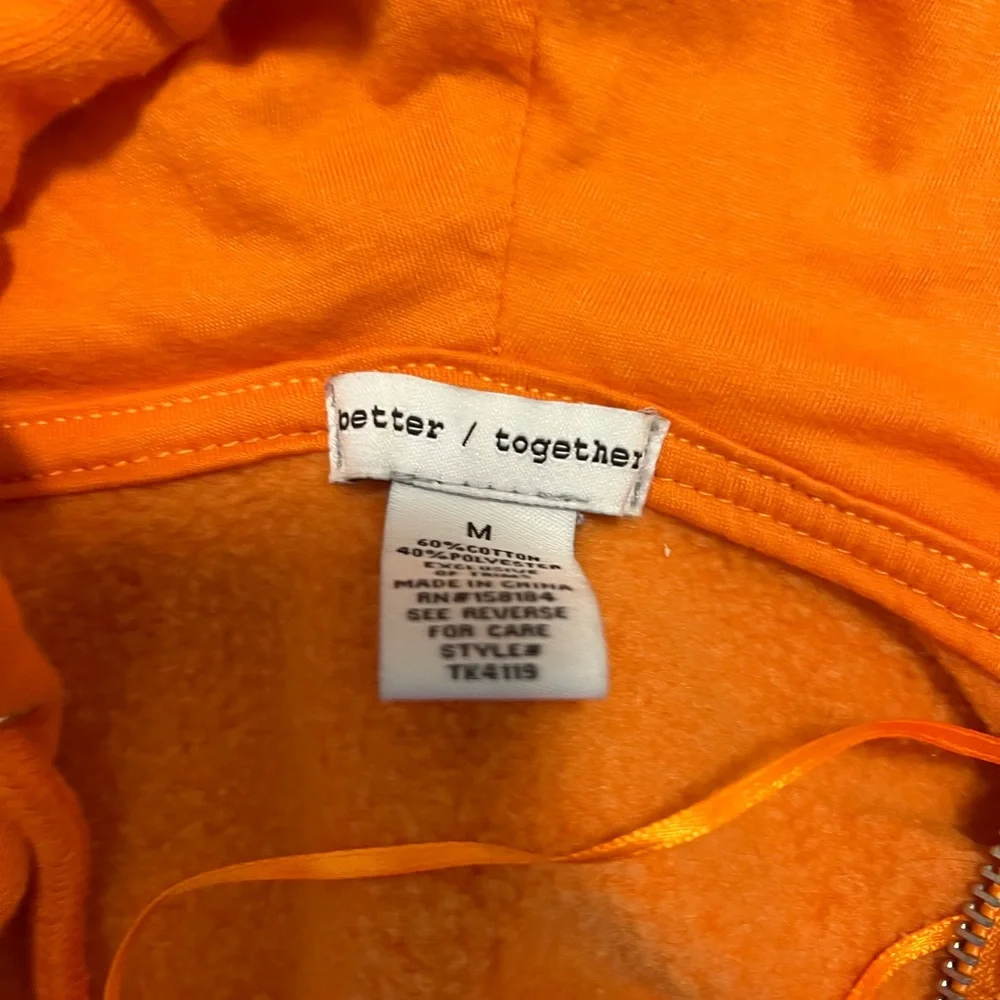 💛🦢5 FOR $10!!! 🦢💛 Bright Orange Hoodie - Picture 2 of 2